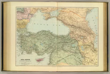 Kleinasien, der Kaukasus und das Schwarze Meer. London Atlas Serie. Stanford